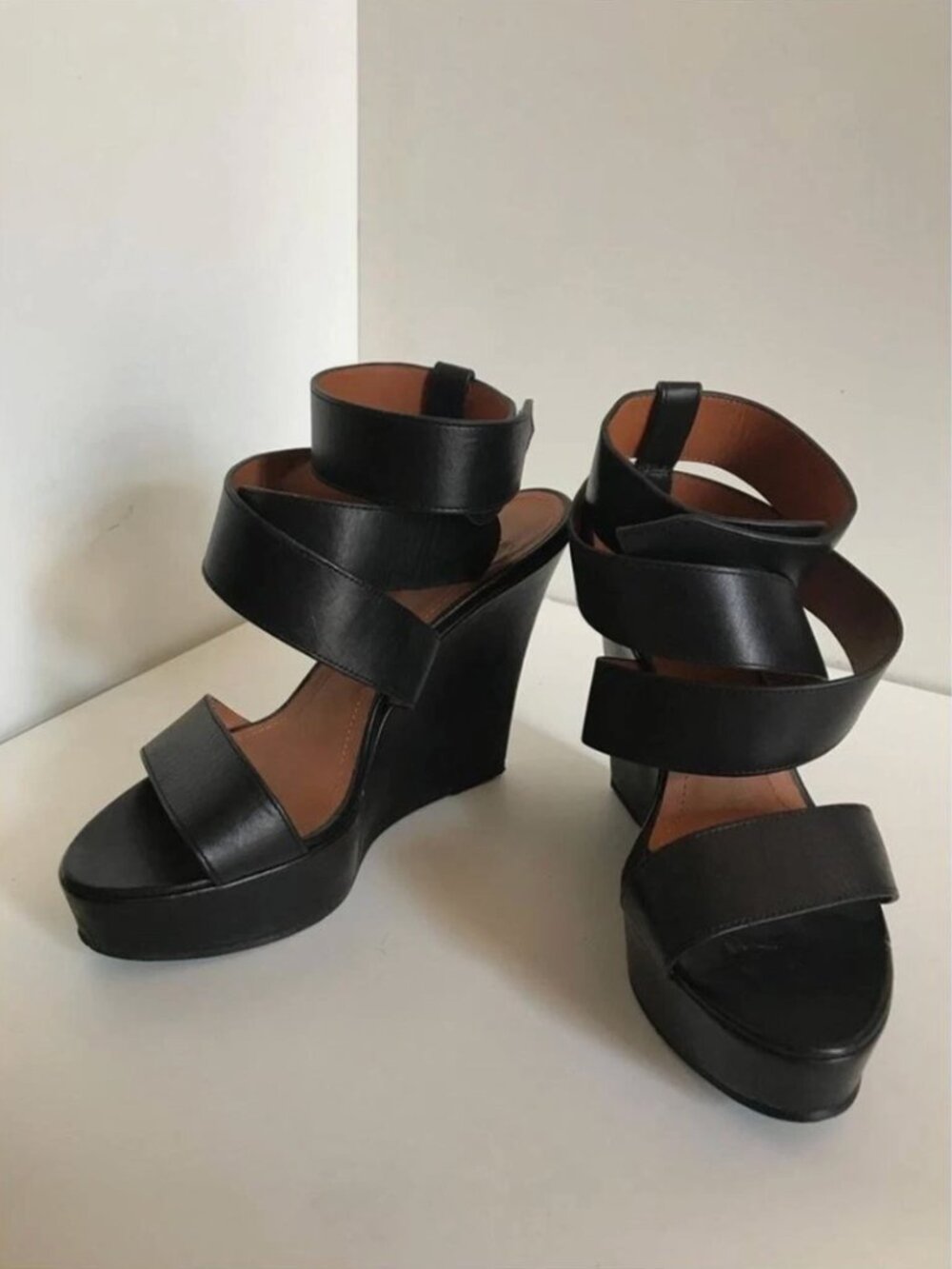 Vintage Givenchy Corinne Strappy Wedge Sandals - EU 41 Brand New